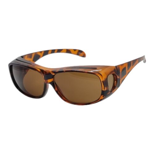 Brun turtle Fit-Over Solbriller - Brune glas - Sevilla