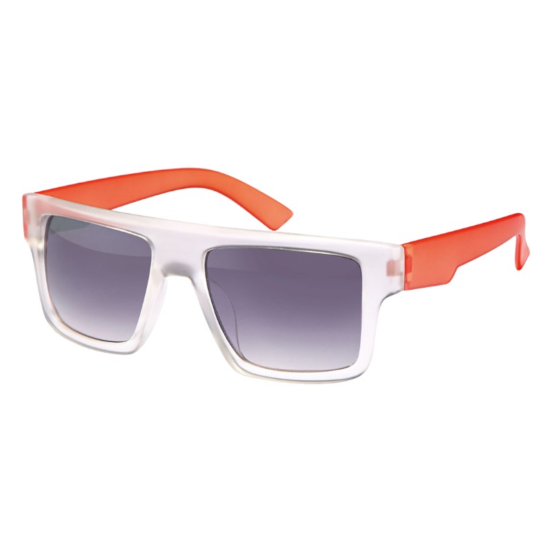 Frosty transparente solbriller med orange stænger - Nijmegen | Fade glas