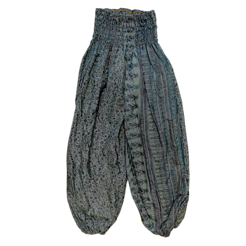 Upcycled indiske Silkebukser med lommer - Model 16 - Billede 2