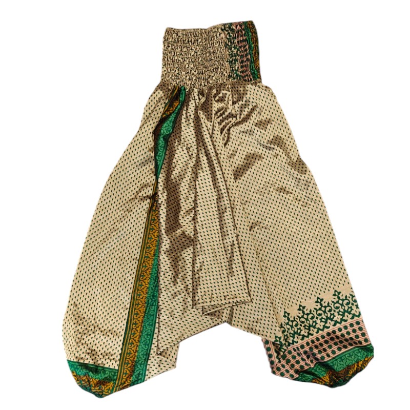 Upcycled indiske Silke Haremsbukser - Model 41