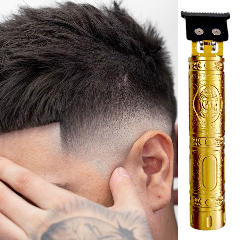 Guld Buddha hår og skæg skin fade trimmer - Billede 2