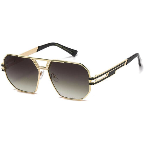 Guld Manhattan Millionaire Solbriller - Archie  | Brune fade glas